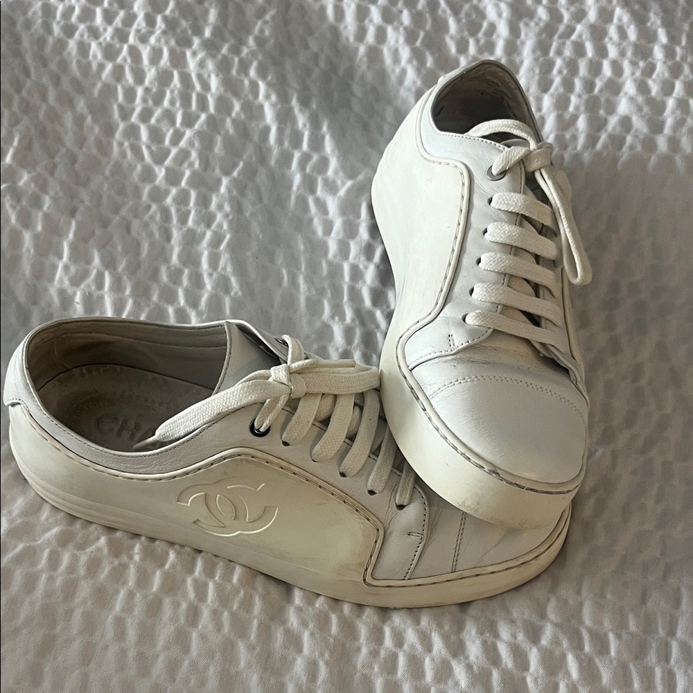 Chanel sneakers size 6.5 authentic